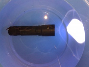 LED Lenser Hokus Focus Wassertest